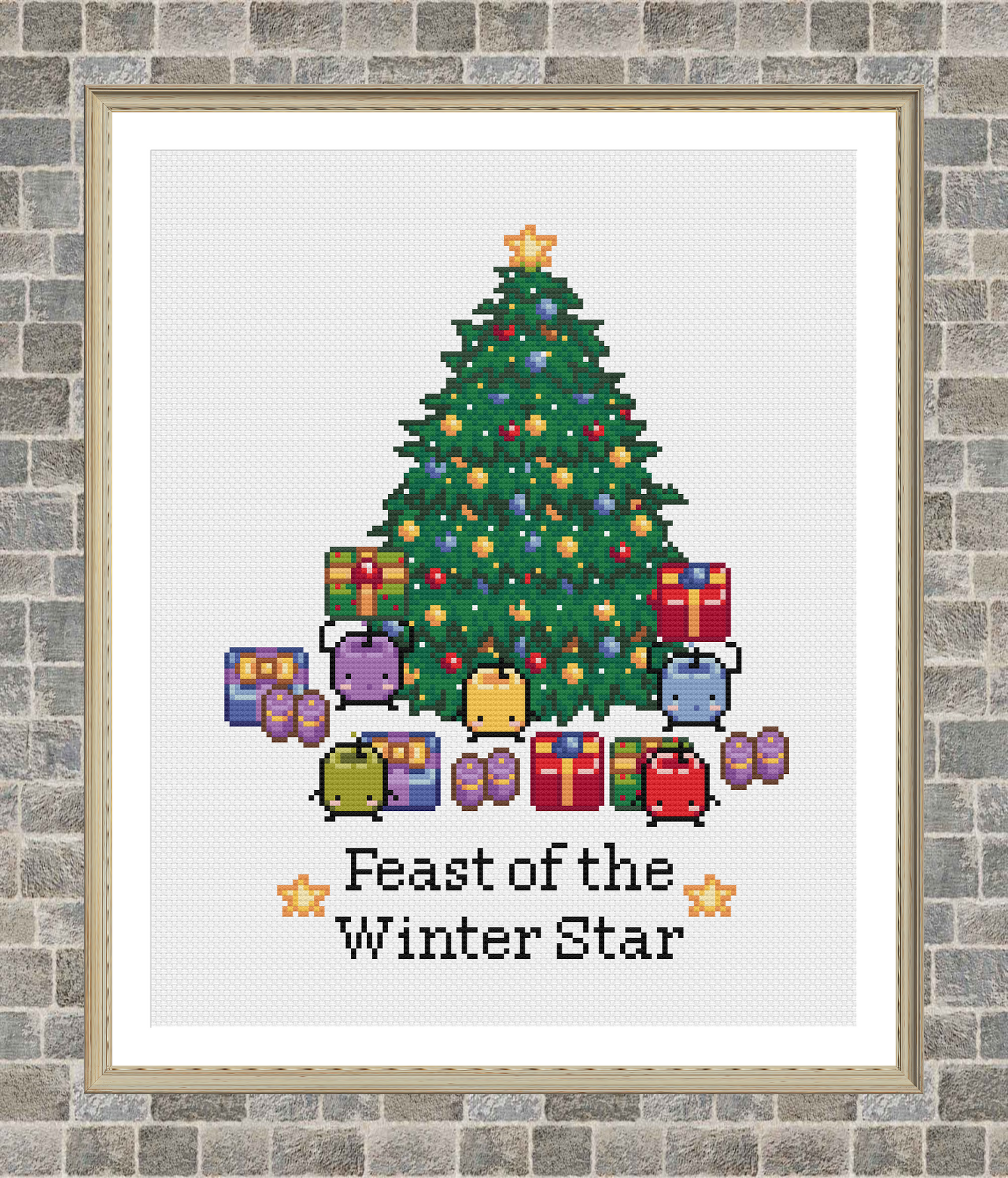 Feast of the Winter Star - Stardew Valley - Cross Stitch Pattern PDF Download