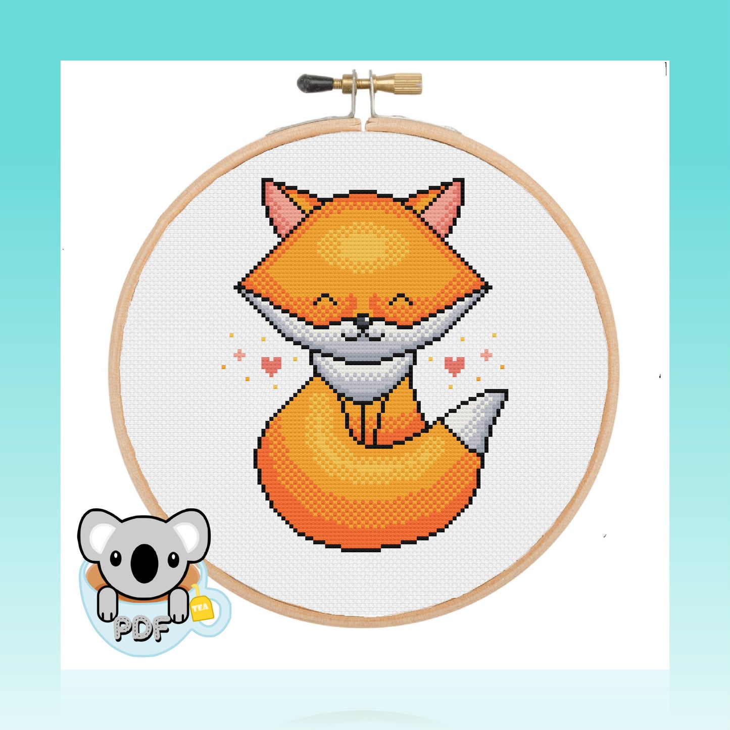 Felix the Fox - Wildlife Collection - Cross Stitch Pattern PDF Download
