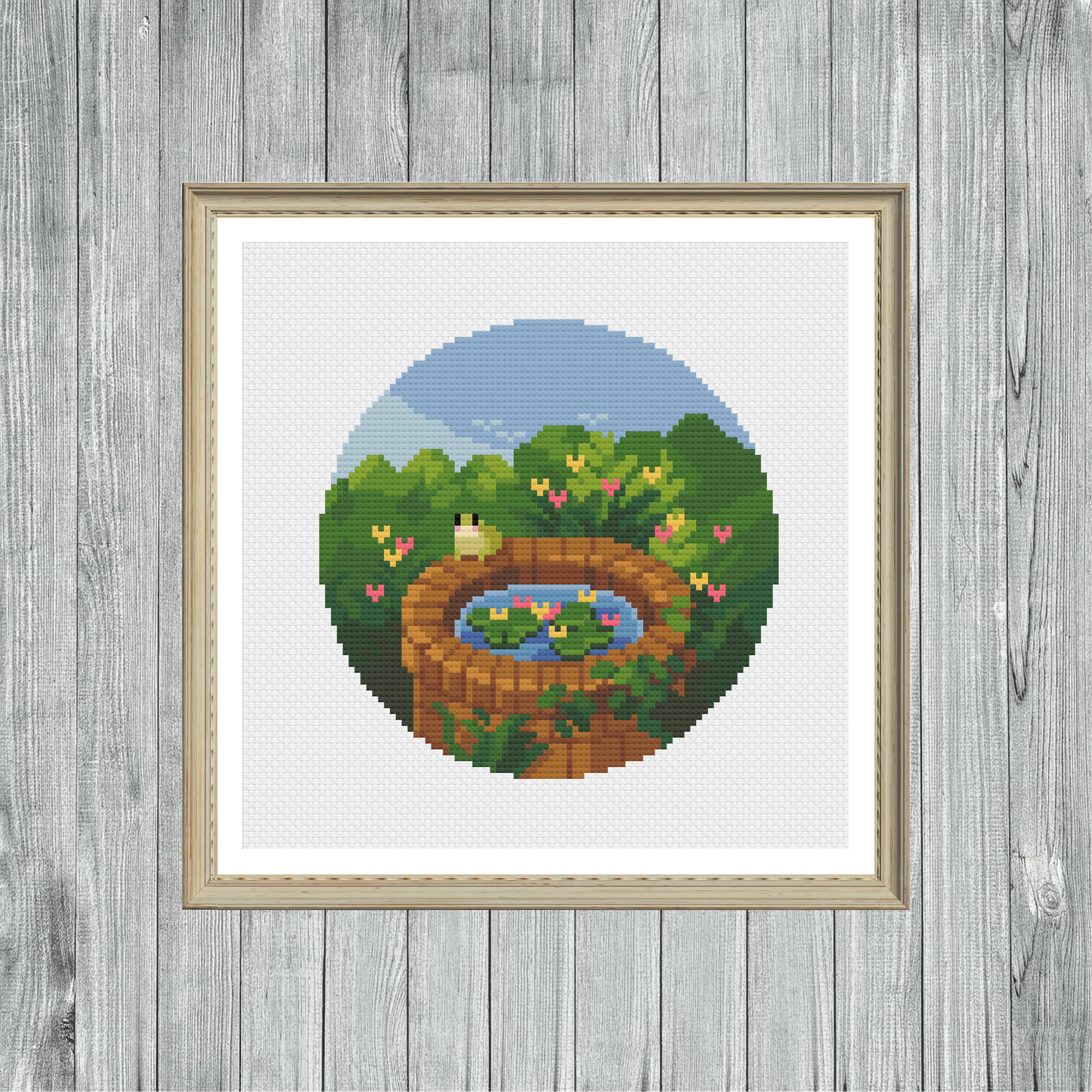 Froggy Pond - Nature Collection - Cross Stitch Pattern PDF Download