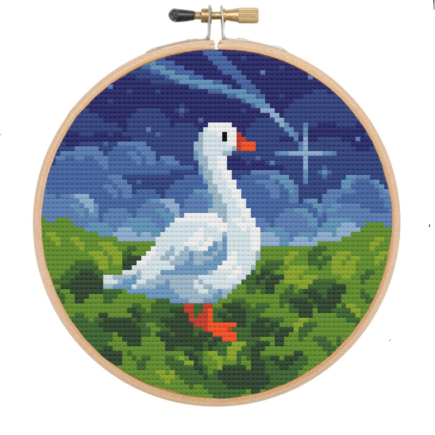Shooting Star Goose - Nature Collection - Cross Stitch Pattern PDF Download