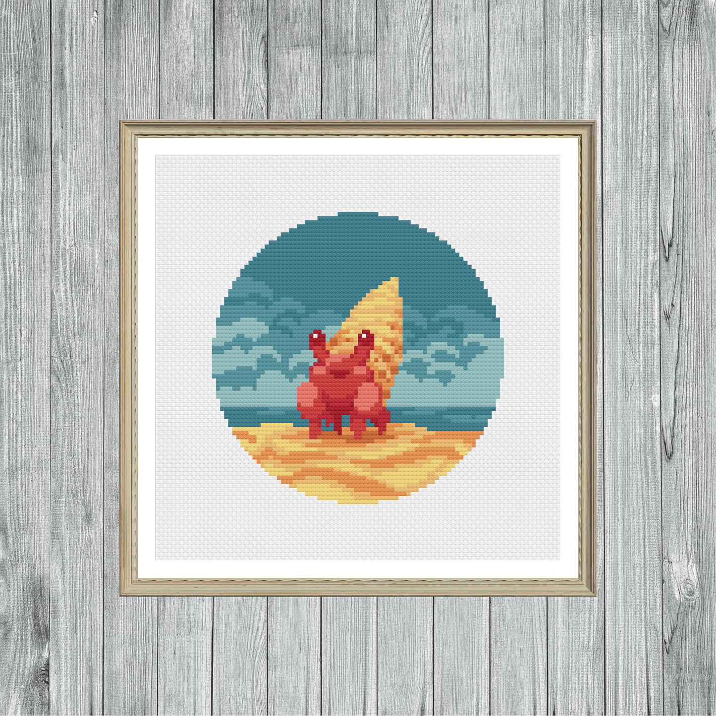 Hermit Crab - Sealife Collection - Cross Stitch Pattern PDF Download