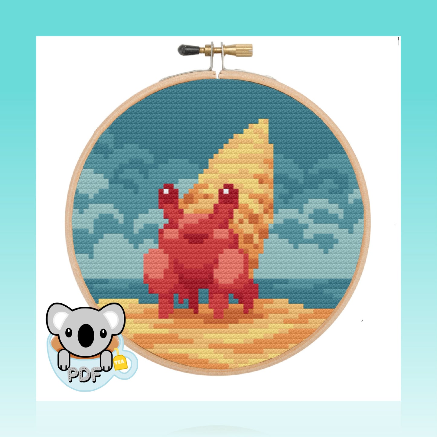 Hermit Crab - Sealife Collection - Cross Stitch Pattern PDF Download
