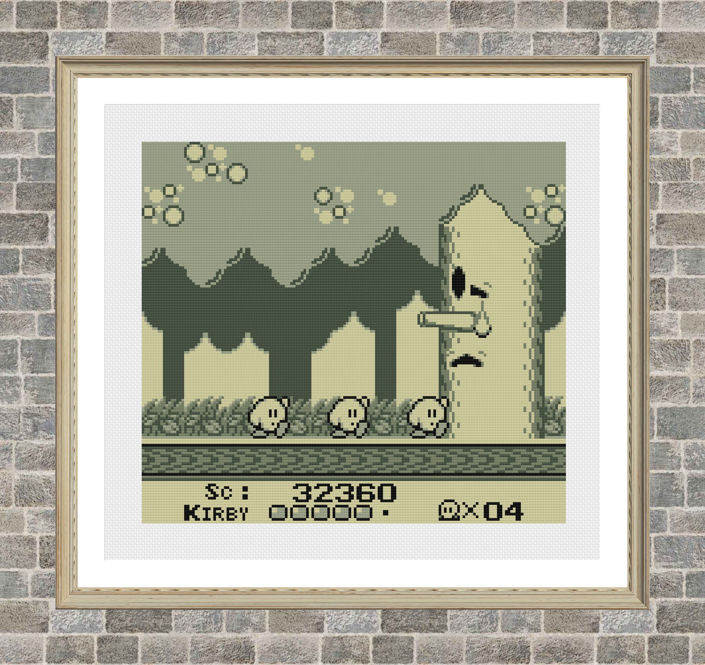 Retro - Kirbys Dreamland - Cross Stitch Pattern PDF Download