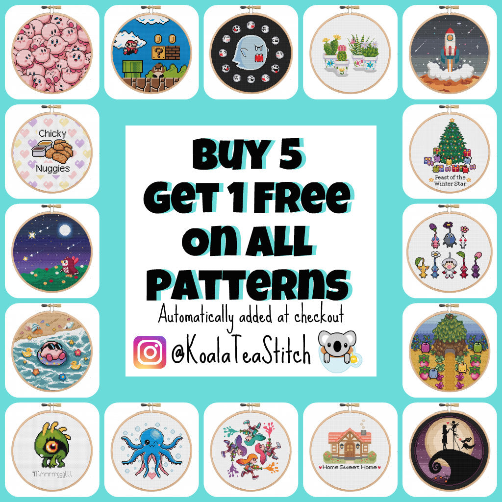 Kirby Circle - Kirby - Cross Stitch Pattern PDF Download