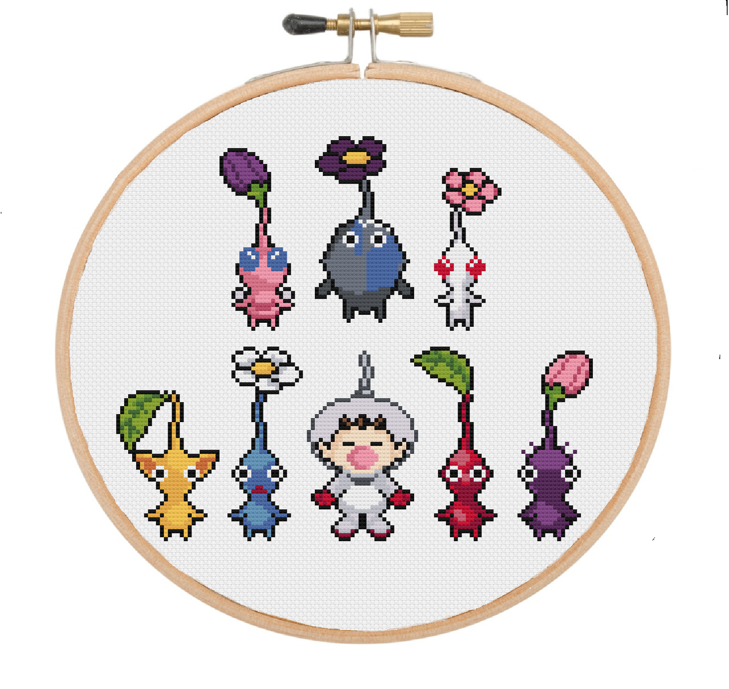 Pikmin & Olimar - Pikmin - Cross Stitch Pattern PDF Download