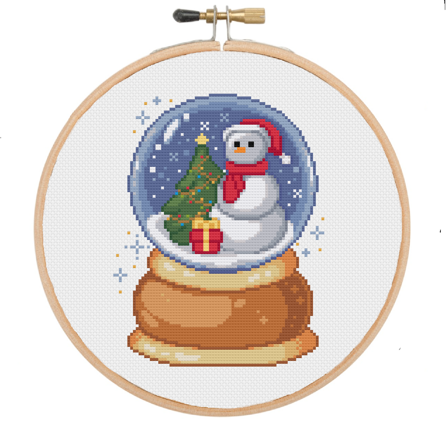 Snow Globe - Christmas Collection - Cross Stitch Pattern PDF Download