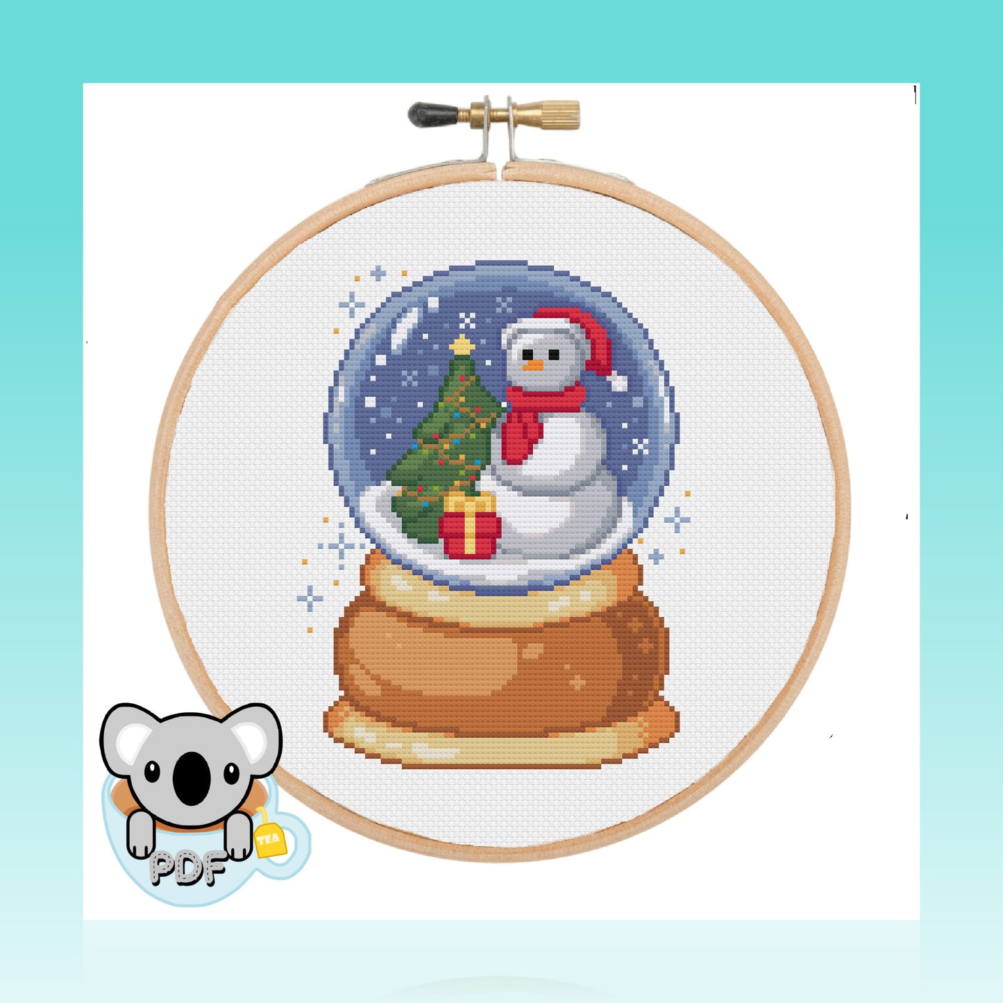 Snow Globe - Christmas Collection - Cross Stitch Pattern PDF Download