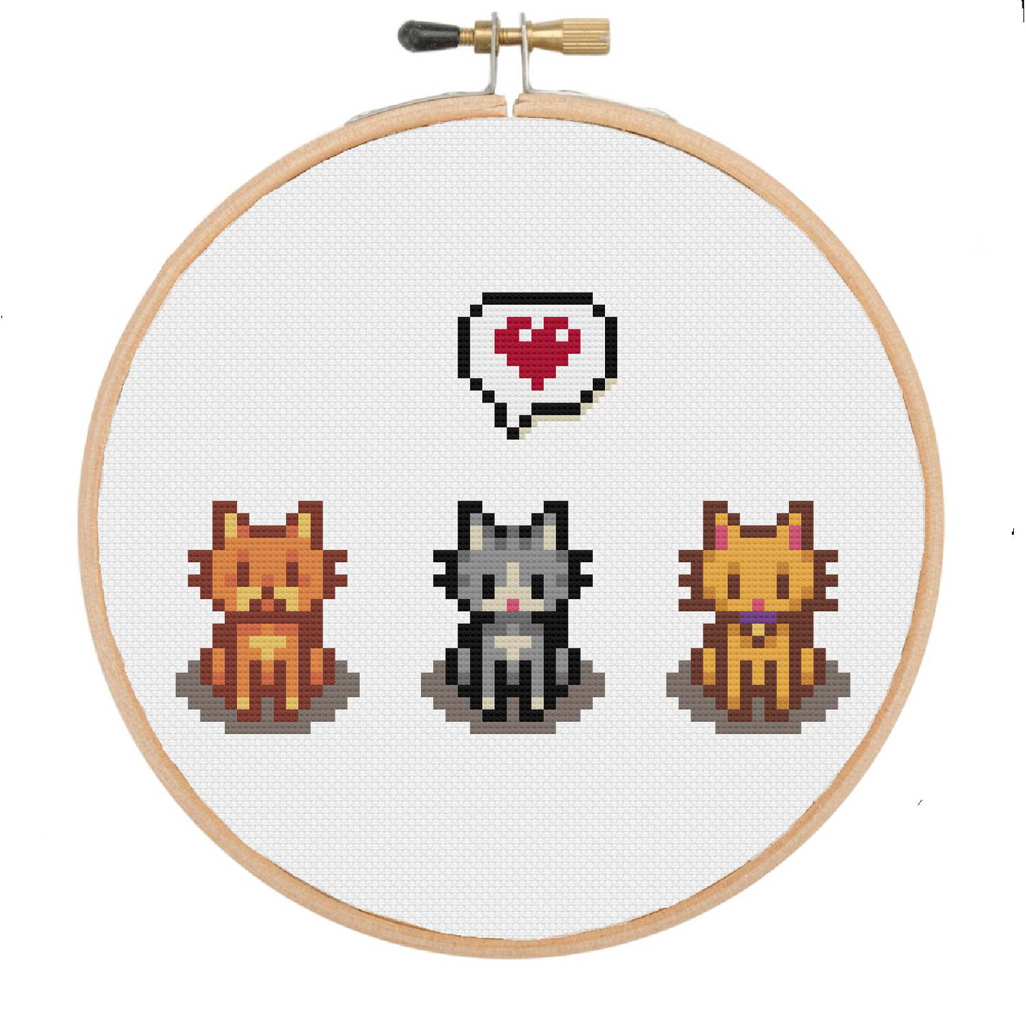 Cats - Stardew Valley - Cross Stitch Pattern PDF Download