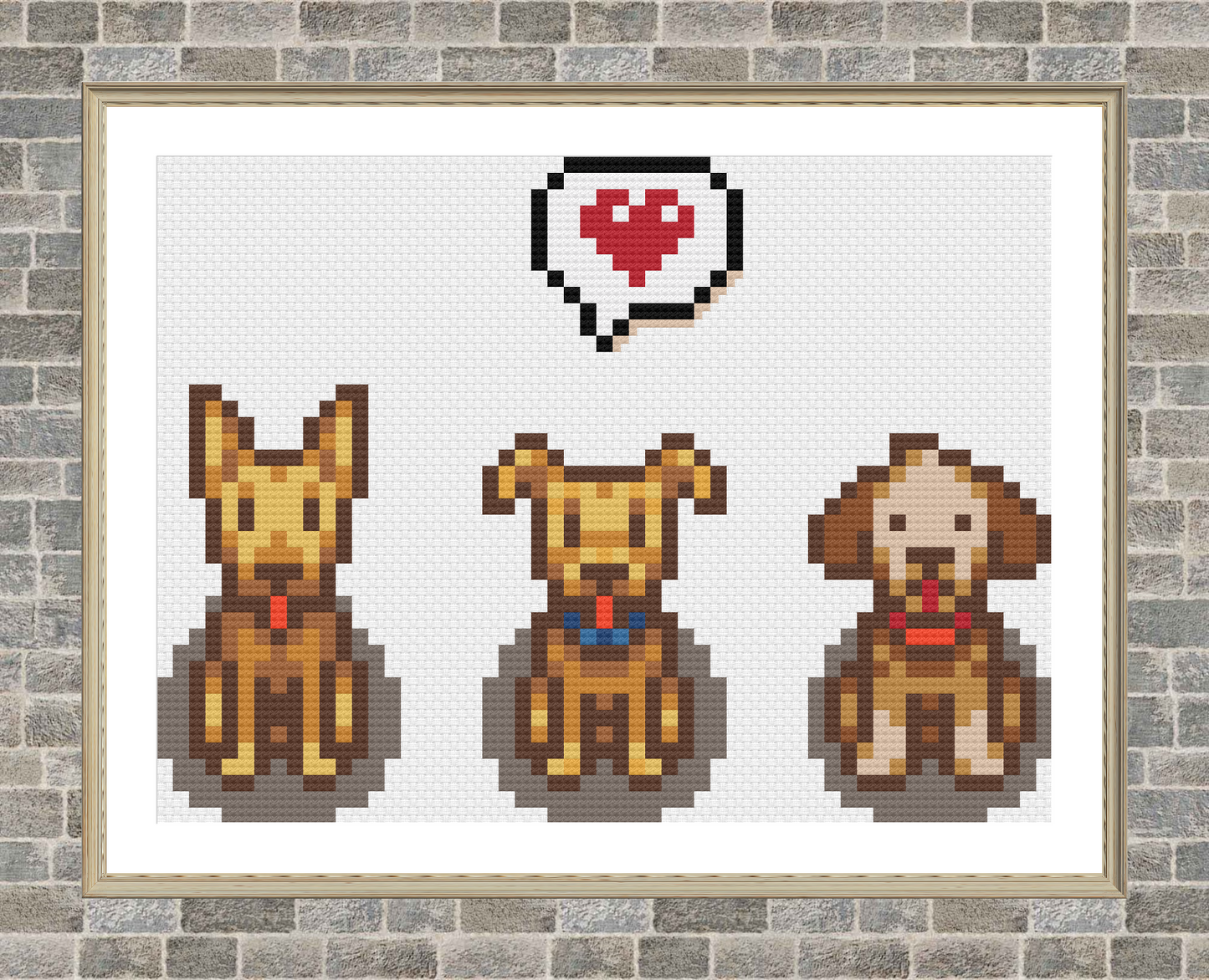 Dogs - Stardew Valley - Cross Stitch Pattern PDF Download