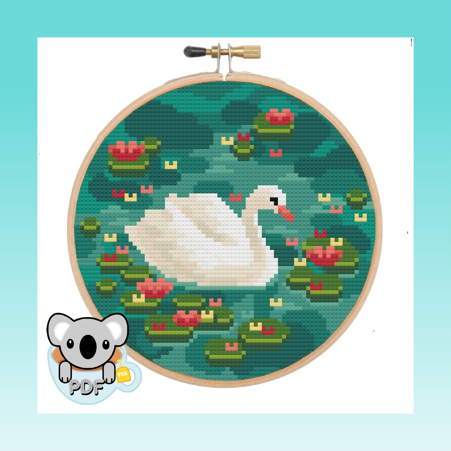 Swan Lake - Bird Collection - Cross Stitch Pattern PDF Download
