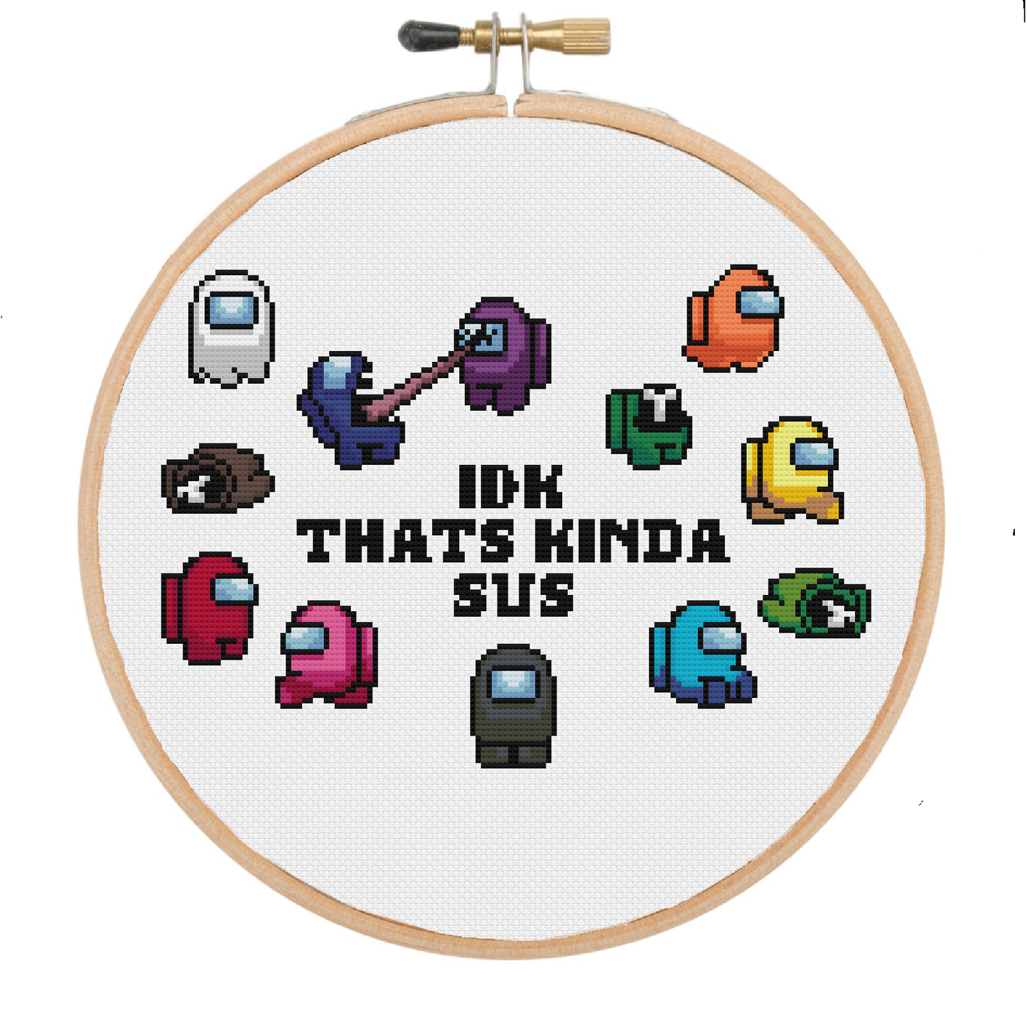 Kinda Sus - Among Us - Cross Stitch Pattern PDF Download
