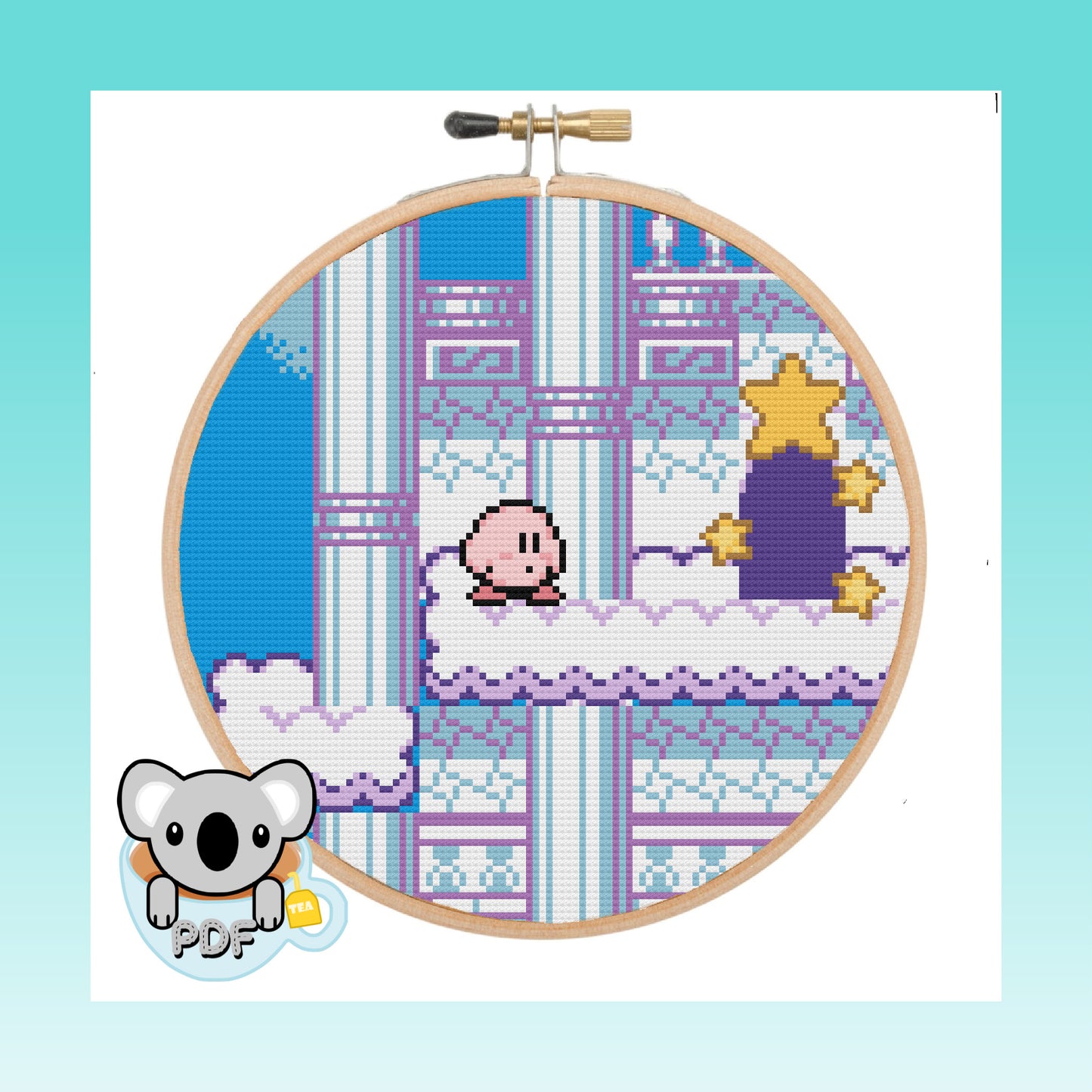 Grape Garden - Kirbys Adventure - Cross Stitch Pattern PDF Download