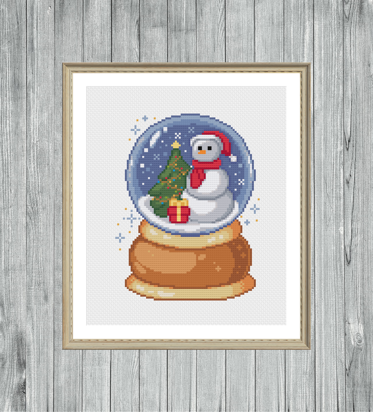 Snow Globe - Christmas Collection - Cross Stitch Pattern PDF Download