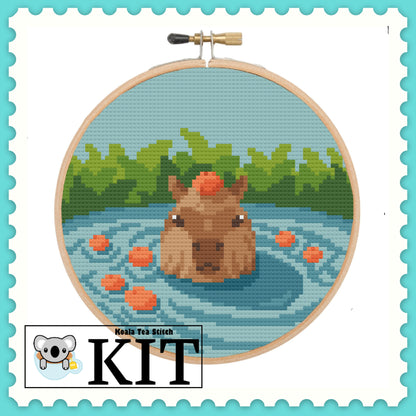 Capybara Oranges - Wildlife Collection - Cross Stitch Kit