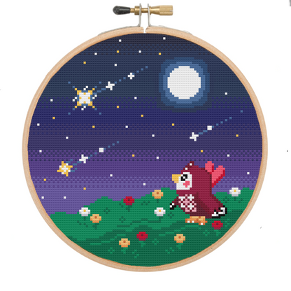 Stargazing Celeste - Animal Crossing - Cross Stitch Pattern PDF Download