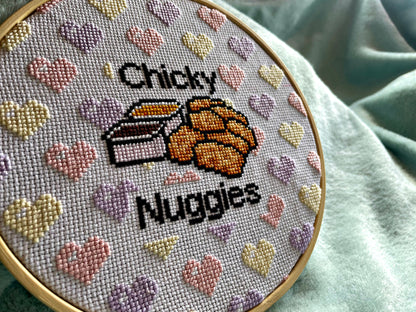 Chicky Nuggies - Food & Drinks Collection - Finished Cross Stitch