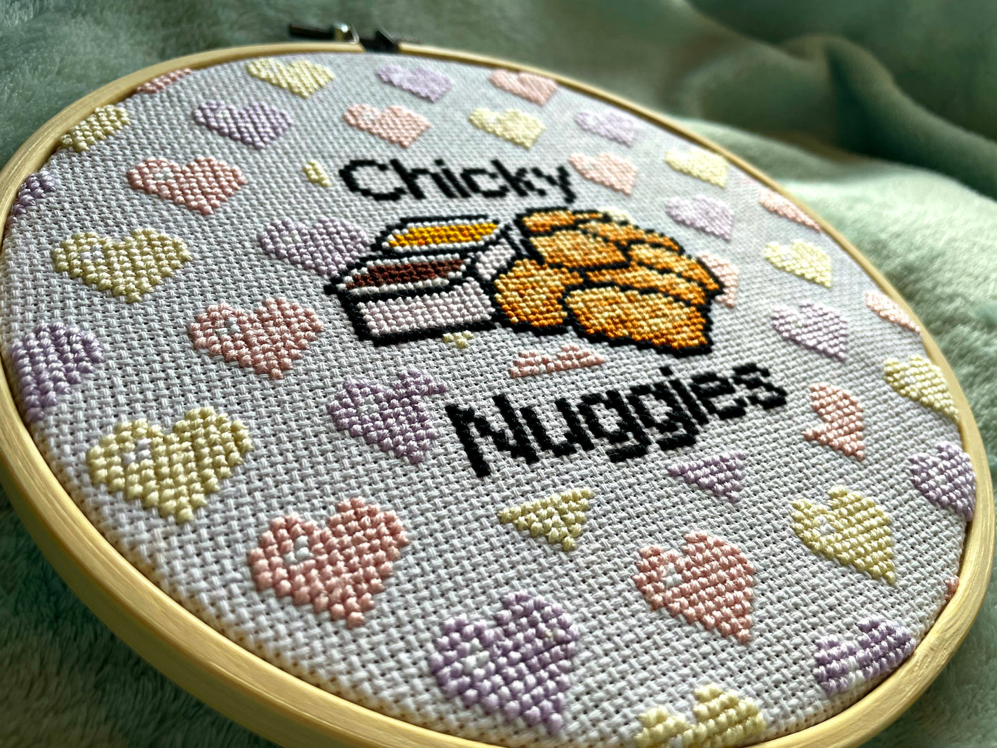 Chicky Nuggies - Food & Drinks Collection - Finished Cross Stitch