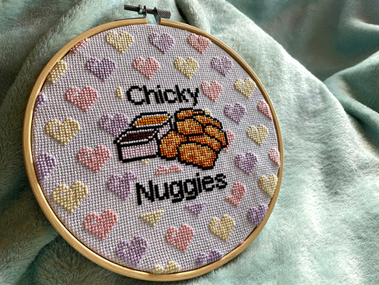 Chicky Nuggies - Food & Drinks Collection - Finished Cross Stitch