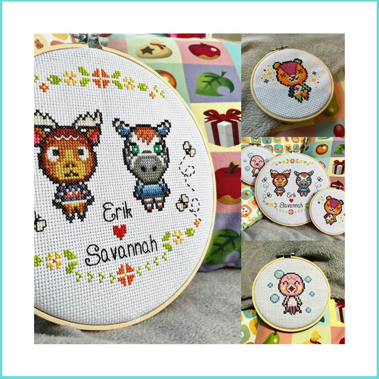 Custom Villager Cross Stitch - Animal Crossing - Made to Order Finished Cross Stitch