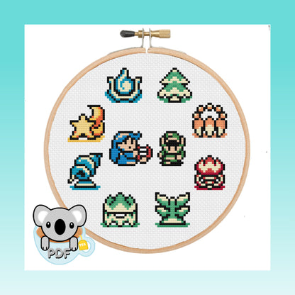 Essence of Time - Legend of Zelda - Cross Stitch Pattern PDF Download