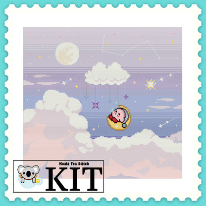 Fluffy Clouds - Kirby - Cross Stitch Kit