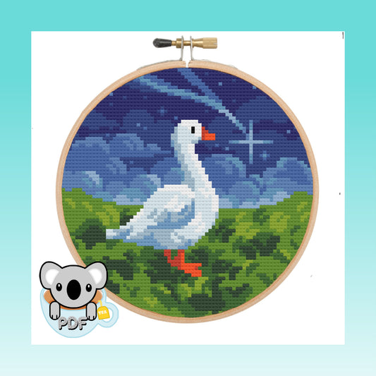 Shooting Star Goose - Nature Collection - Cross Stitch Pattern PDF Download