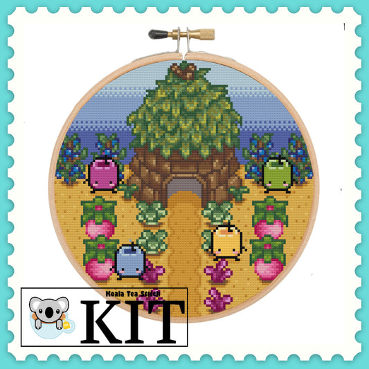 Junimo Hut - Stardew Valley - Cross Stitch Kit