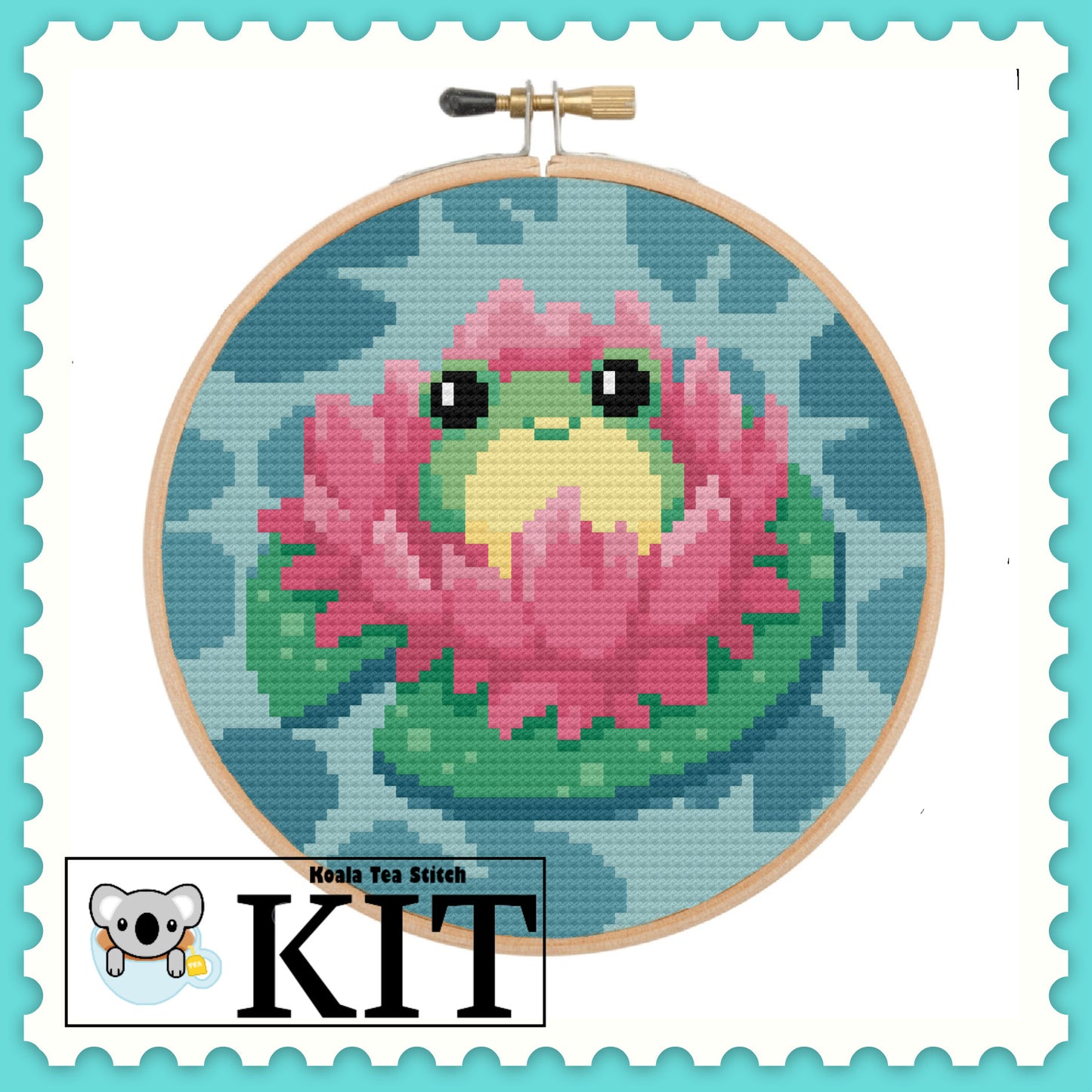 Lilypad Frog - Wildlife Collection - Cross Stitch Kit