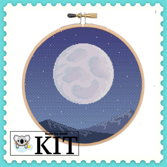 Full Moon - Space Collection - Cross Stitch Kit