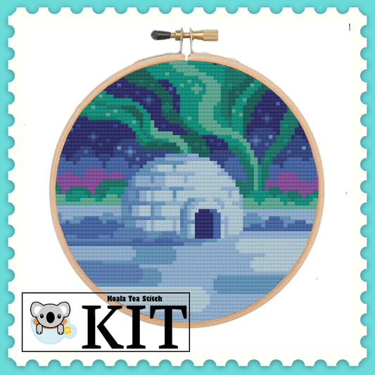 Northern Lights Igloo - Nature Collection - Cross Stitch Kit