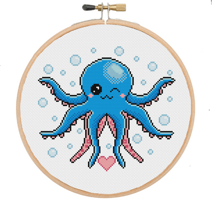 Ollie the Octopus - Sea Life Collection - Cross Stitch Kit