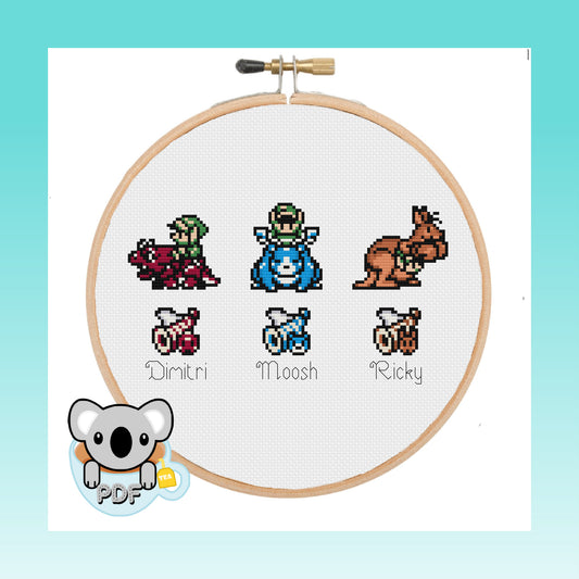 Companions - Legend of Zelda - Cross Stitch Pattern PDF Download