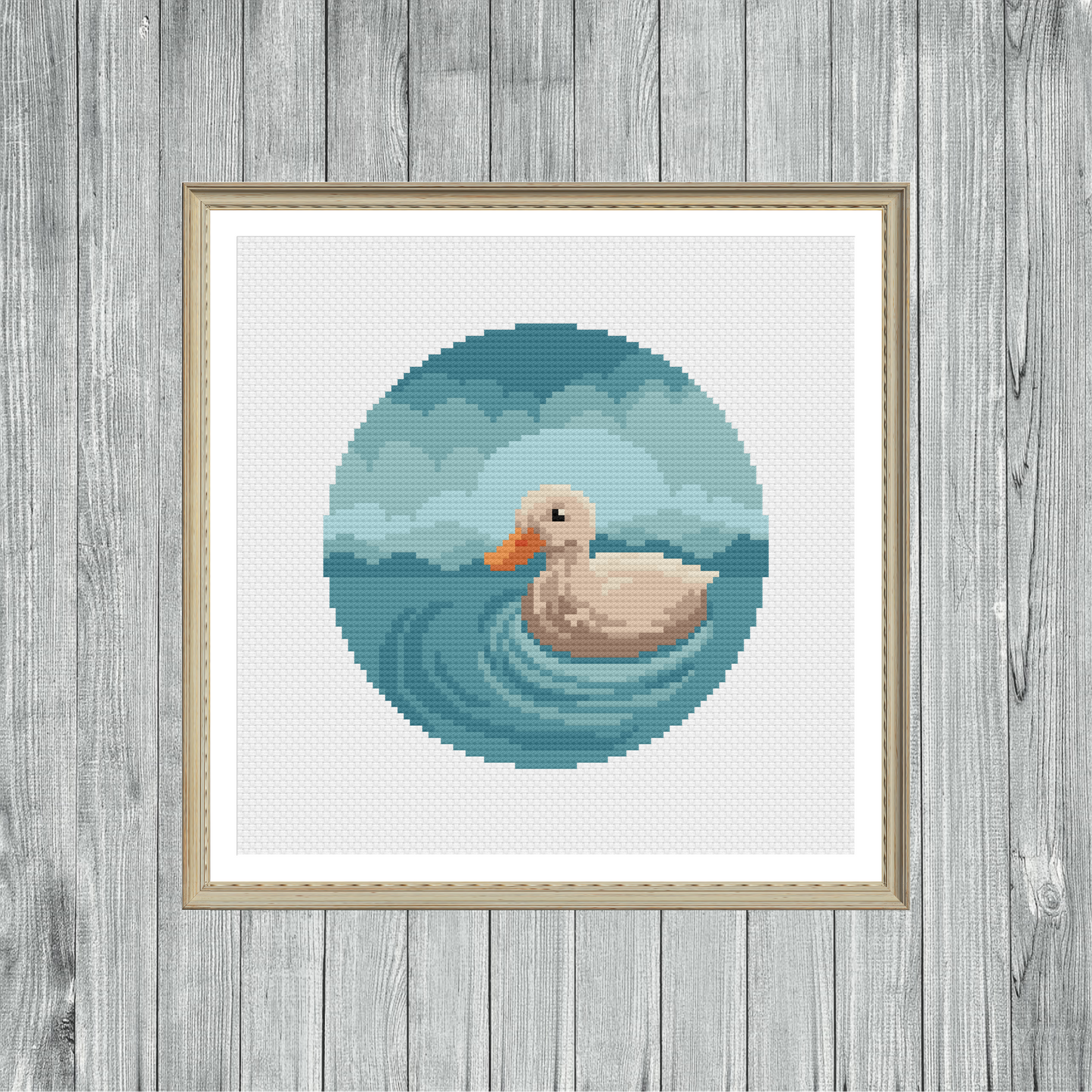 Paddling Duck - Wildlife Collection - Cross Stitch Pattern PDF Download