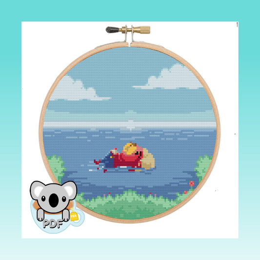 Pascal Sea - Animal Crossing - Cross Stitch Pattern PDF Download