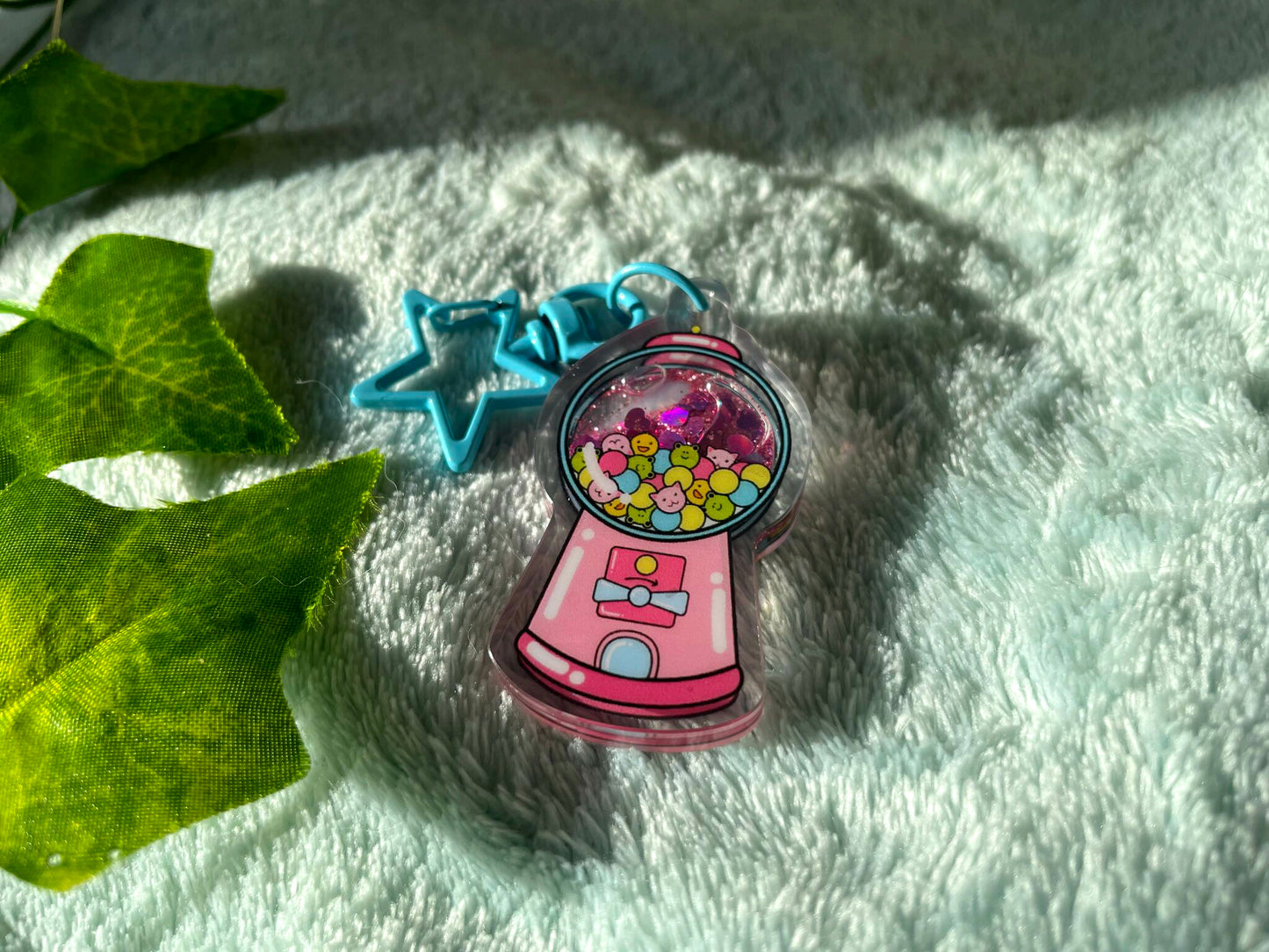 Pastel Bubblegum Machine Keychain