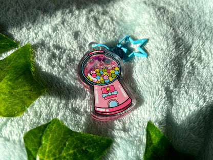 Pastel Bubblegum Machine Keychain