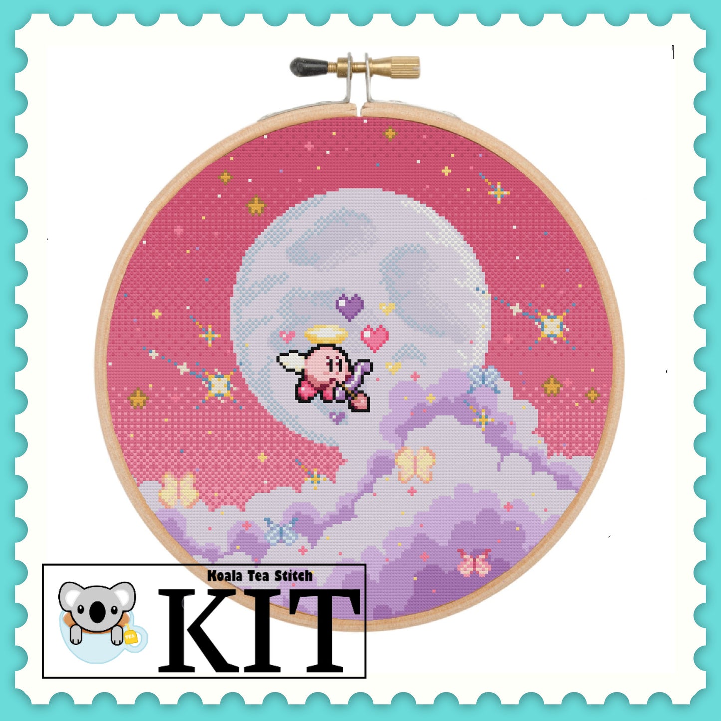 Pastel Cupid - Kirby - Cross Stitch Kit