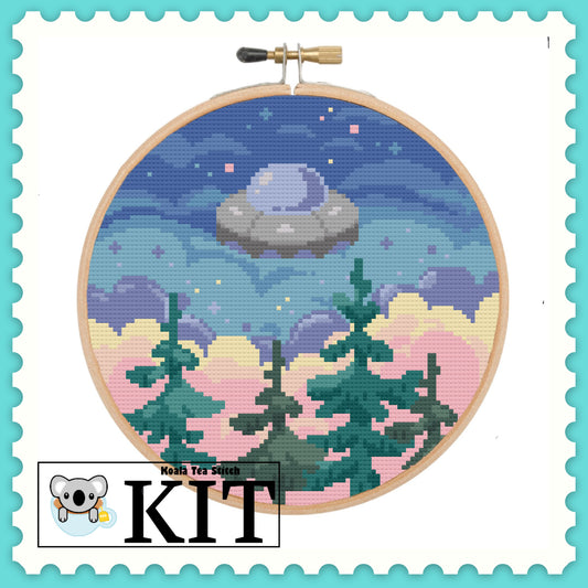 Pastel UFO - Space Collection - Cross Stitch Kit