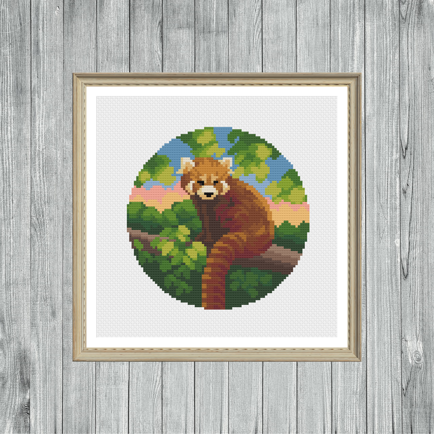 Red Panda - Wildlife Collection - Cross Stitch Pattern PDF Download