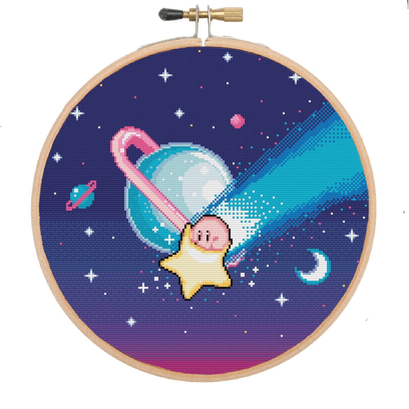 Shooting Star - Kirby - Cross Stitch Kit