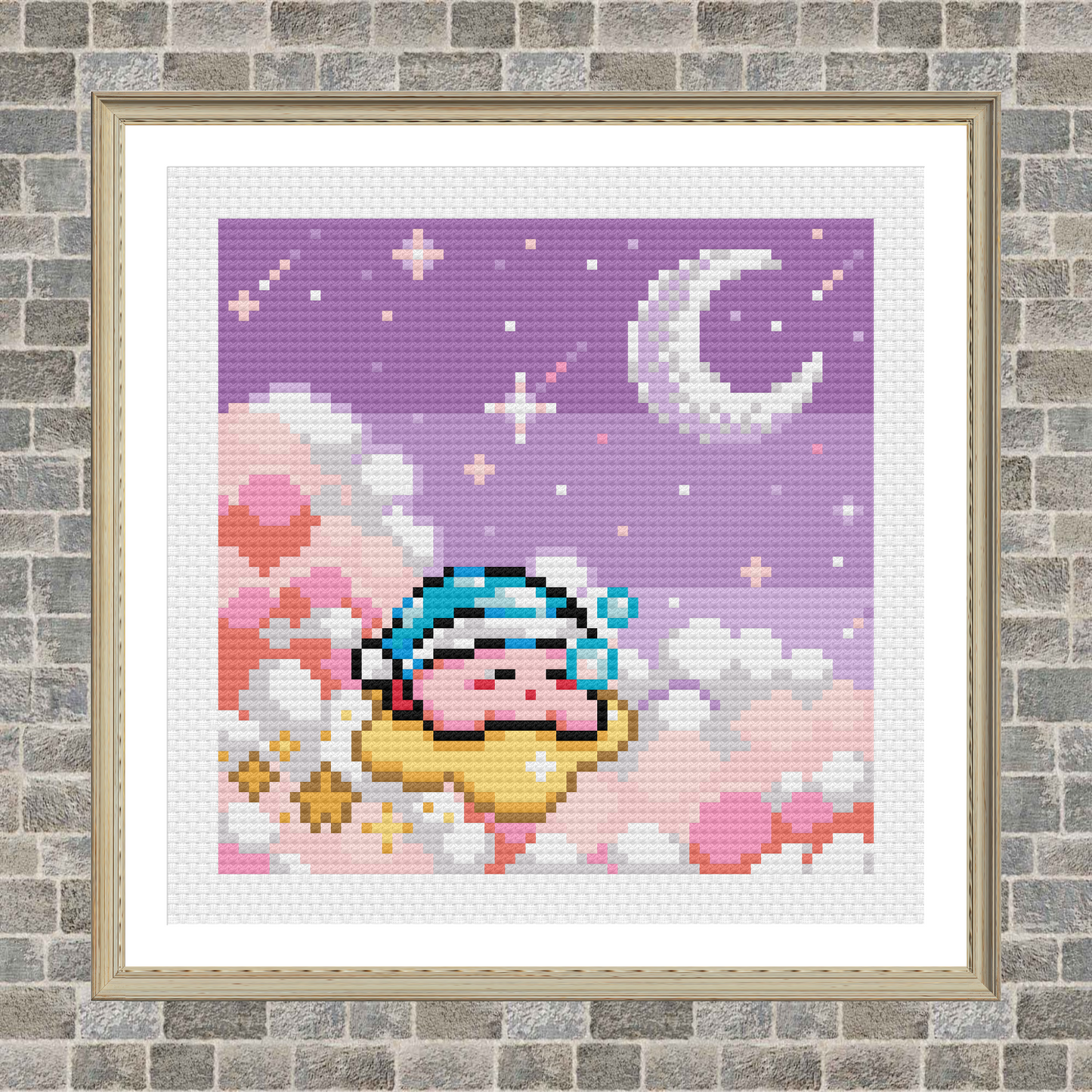 Sleepy Dreams - Kirby - Cross Stitch Pattern PDF Download