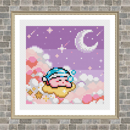 Sleepy Dreams - Kirby - Cross Stitch Pattern PDF Download