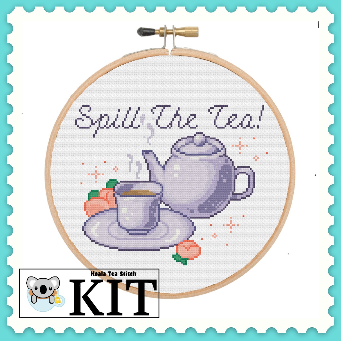 Spill the Tea! - Subversive Collection - Cross Stitch Kit