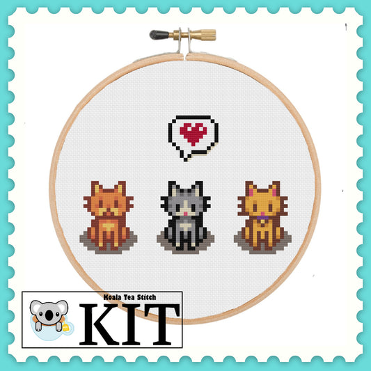 Cats - Stardew Valley - Cross Stitch Kit