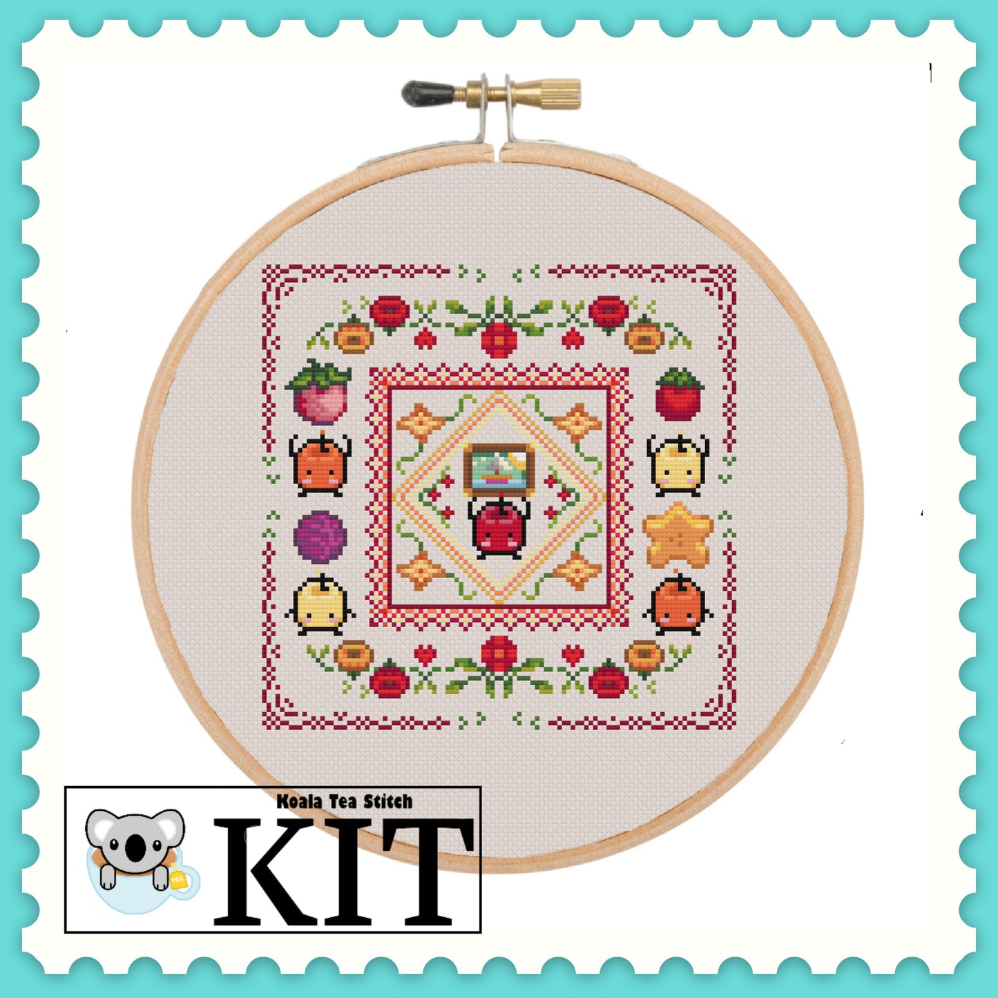 Summer Junimo Cottage Core - Stardew Valley - Cross Stitch Kit