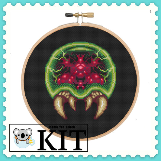 Super Metroid - Metroid - Cross Stitch Kit