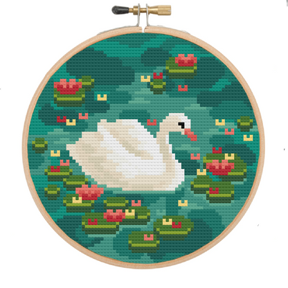 Swan Lake - Bird Collection - Cross Stitch Pattern PDF Download