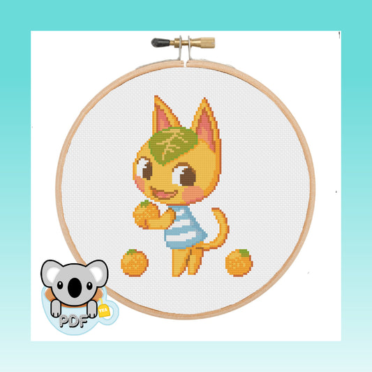 Tangy - Animal Crossing - Cross Stitch Pattern PDF Download