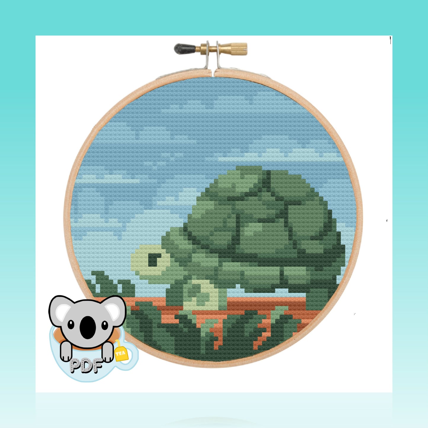 Tortoise - Wildlife Collection - Cross Stitch Pattern PDF Download