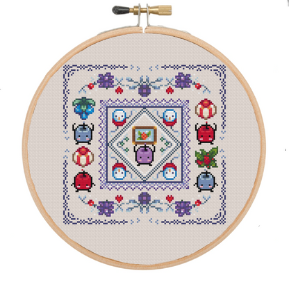 Seasons Junimo Cottage Core - Stardew Valley - Cross Stitch Kit Bundle